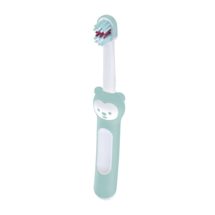 Primeira Escova Dental do Bebê MAM 6+ Meses Azul