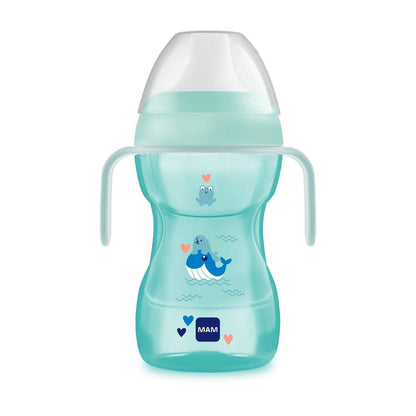 Copo de Transição MAM Fun to Drink 270ml 8+ Meses Azul