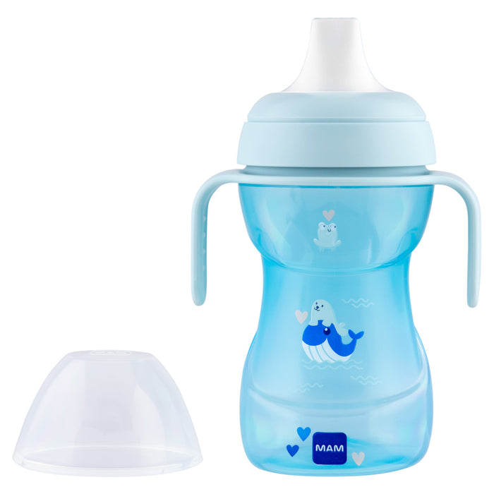 Copo de Transição MAM Fun to Drink 270ml 8+ Meses Azul