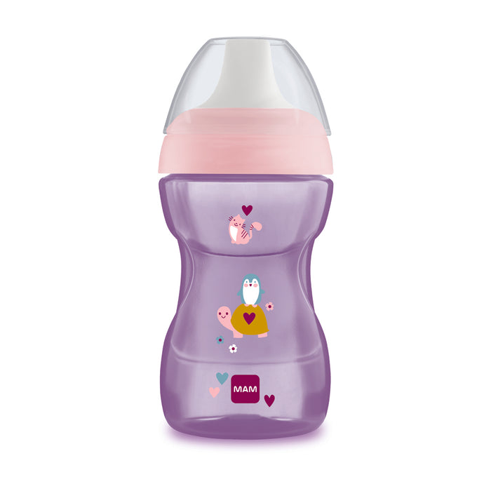Copo de Transição MAM Fun to Drink 270ml 8+ Meses Rosa