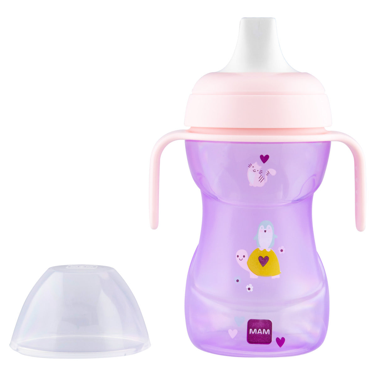Copo de Transição MAM Fun to Drink 270ml 8+ Meses Rosa
