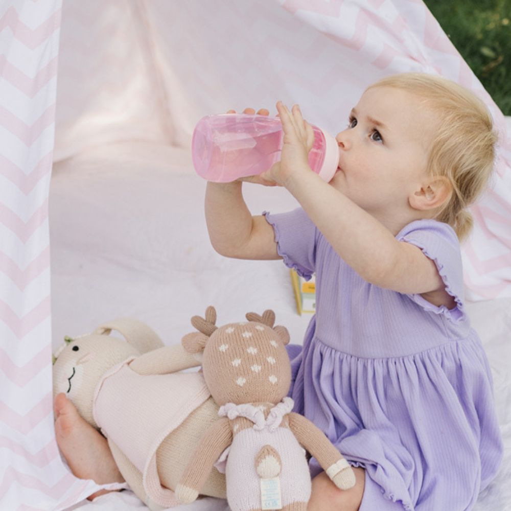 Copo de Transição MAM Fun to Drink 270ml 8+ Meses Rosa