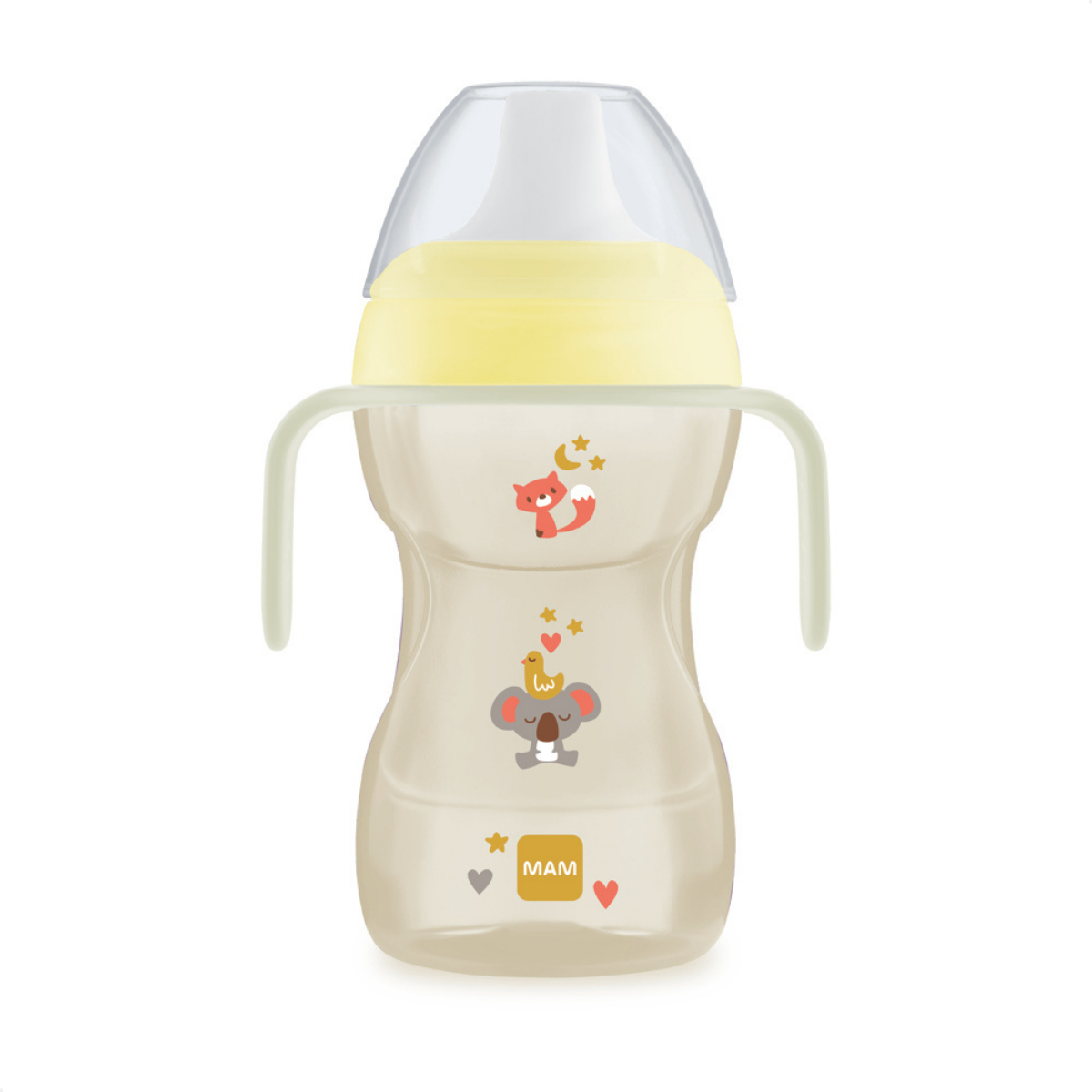 Copo de Transição MAM Fun to Drink Night 270ml Brilha no Escuro 8+ Meses Neutro