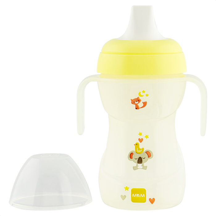 Copo de Transição MAM Fun to Drink Night 270ml Brilha no Escuro 8+ Meses Neutro