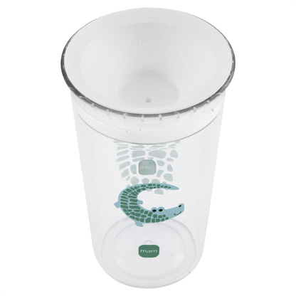 Copo de Transição 360° MAM Fácil de Beber 290ml 8+ Meses Com Tampa Verde