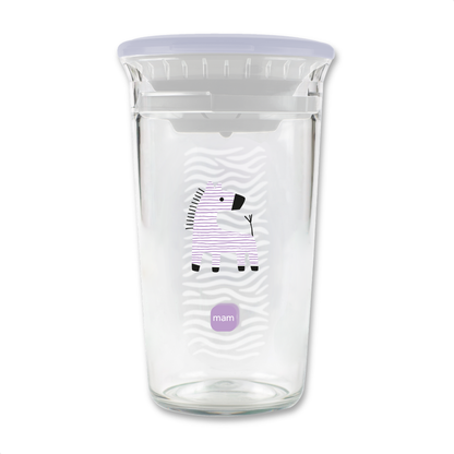 Copo de Transição 360° MAM Fácil de Beber 290ml 8+ Meses Com Tampa Lilás