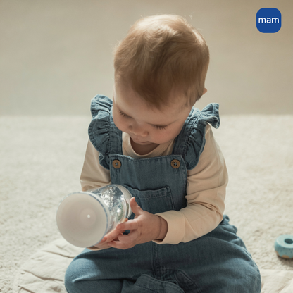 Copo de Transição 360° MAM Fácil de Beber 290ml 8+ Meses Com Tampa Lilás