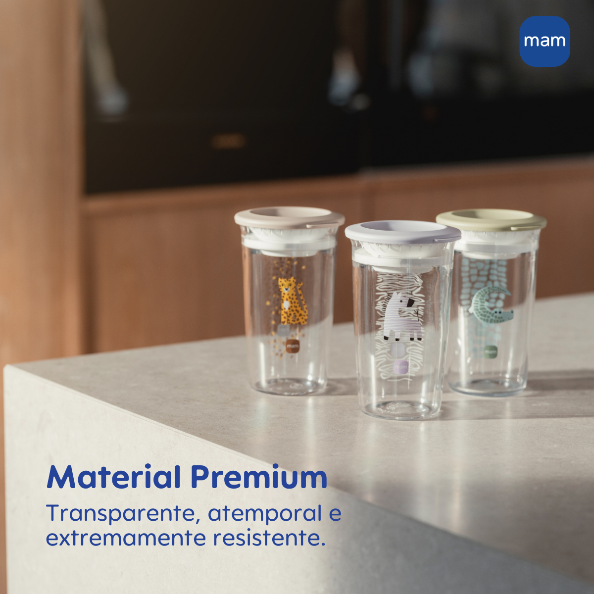 Copo de Transição 360° MAM Fácil de Beber 290ml 8+ Meses Com Tampa Lilás