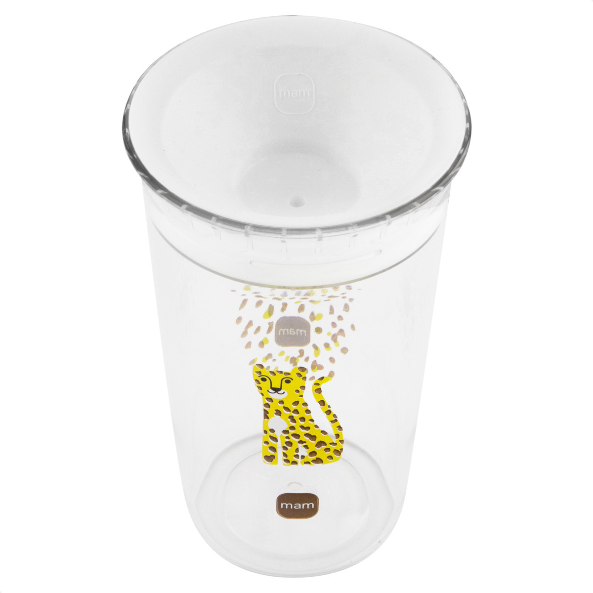 Copo de Transição 360° MAM Fácil de Beber 290ml 8+ Meses Com Tampa Neutra