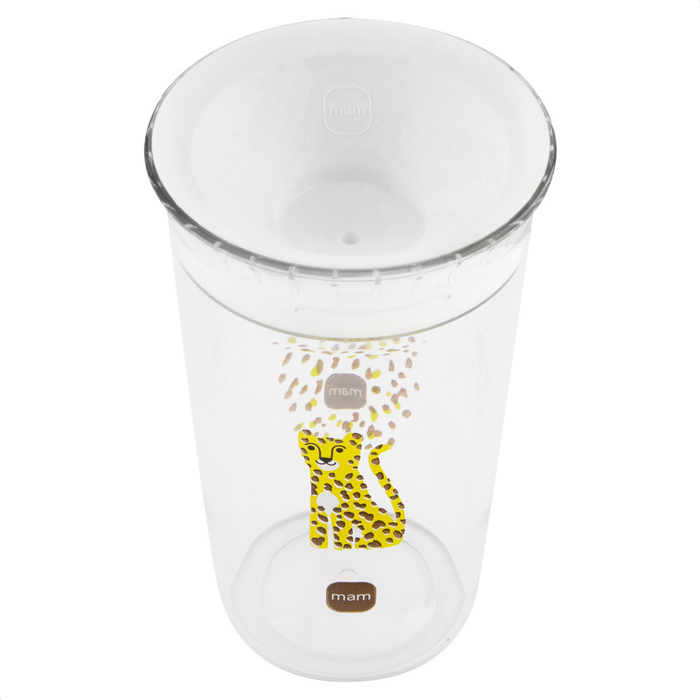 Copo de Transição 360° MAM Fácil de Beber 290ml 8+ Meses Com Tampa Neutra
