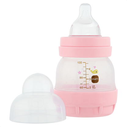 Mamadeira MAM Easy Start 130ml Anticólica e Autoesterilizável 0+ Meses Lilás