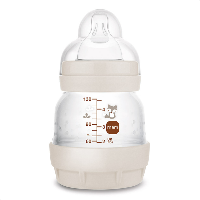 Mamadeira MAM Easy Start 130ml Anticólica e Autoesterilizável 0+ Meses Neutra