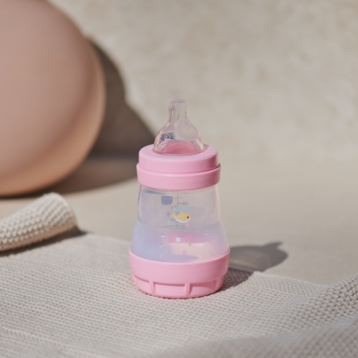 Mamadeira MAM Easy Start 160ml Anticólica e Autoesterilizável 0+ Meses Rosa