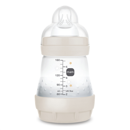 Mamadeira MAM Easy Start 160ml Anticólica e Autoesterilizável 0+ Meses Neutra