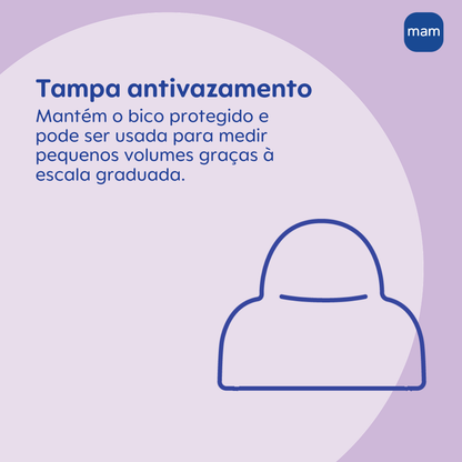 Mamadeira Mam Easy Start 320ml Anticólica e Autoesterilizável 4+ Meses Neutro