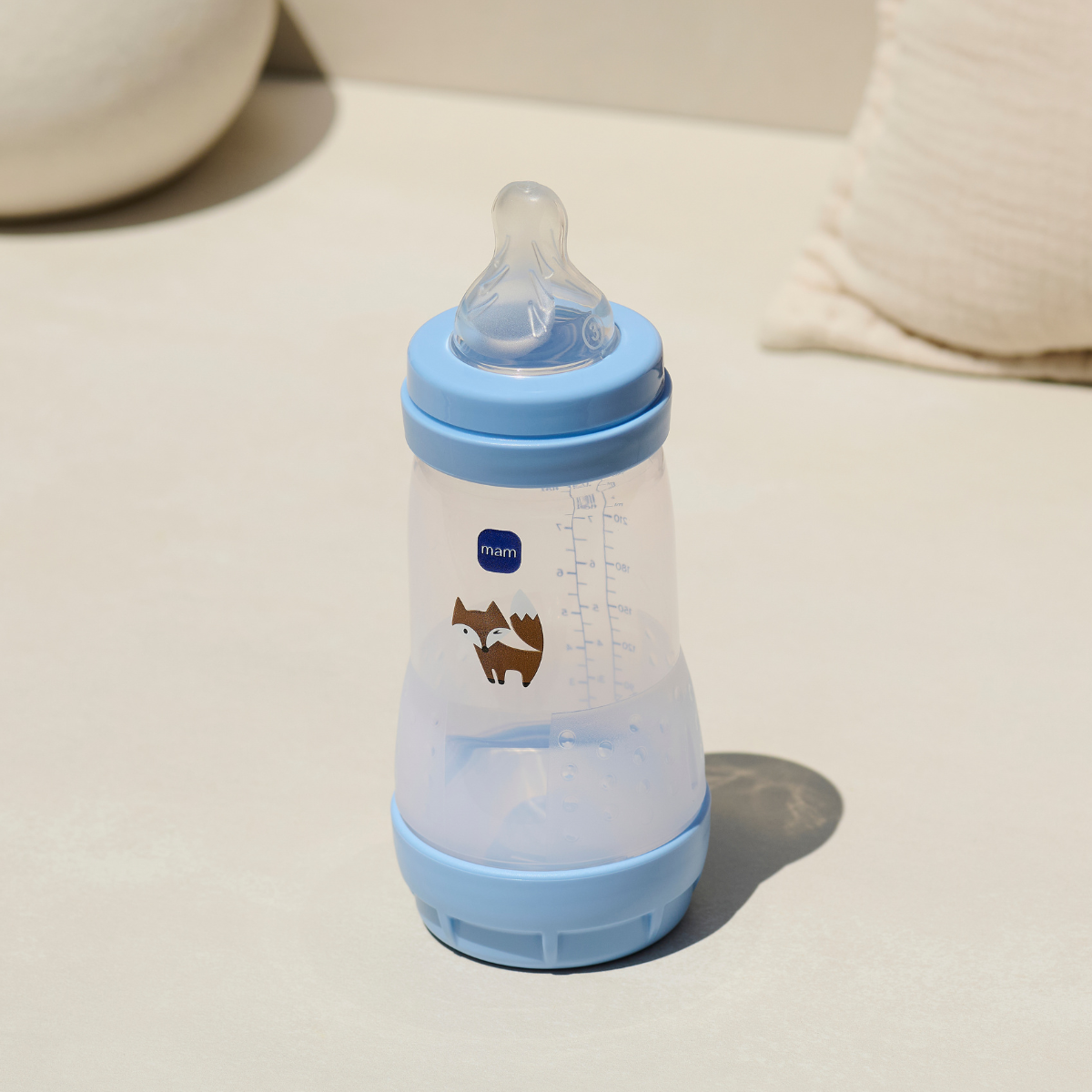 Mamadeira Mam Easy Start 260ml Anticólica e Autoesterilizável 2+ Meses Azul