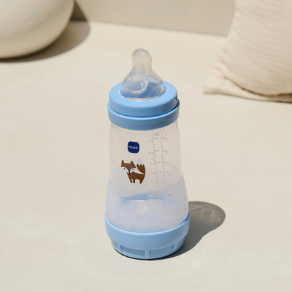 Mamadeira Mam Easy Start 260ml Anticólica e Autoesterilizável 2+ Meses Azul