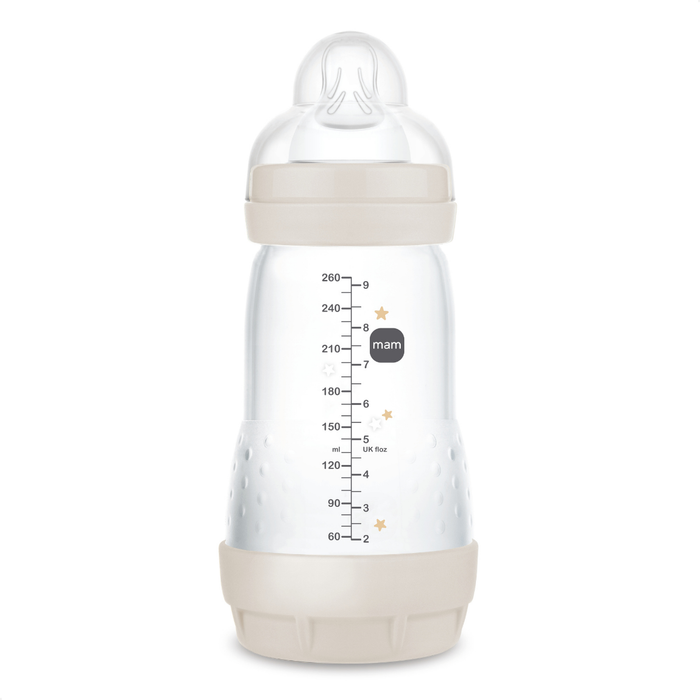 Mamadeira Mam Easy Start 260ml Anticólica e Autoesterilizável 2+ Meses Neutra