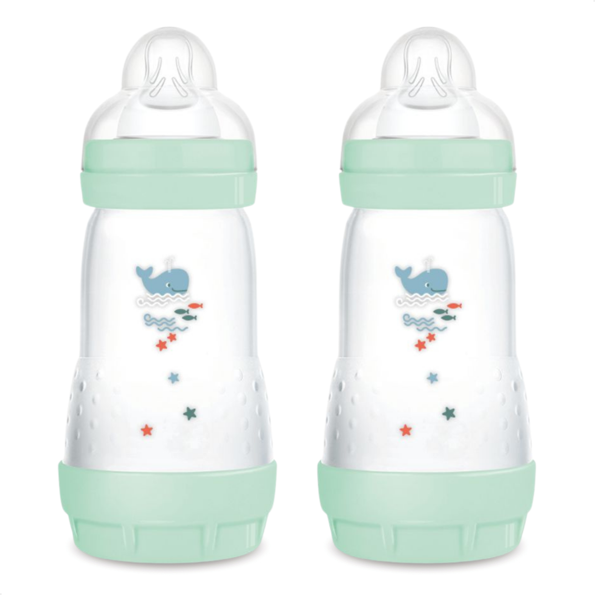Kit 4 Mamadeiras MAM Easy Start - Gift Set Anticólica e Autoesterilizável 0+ Meses Verde