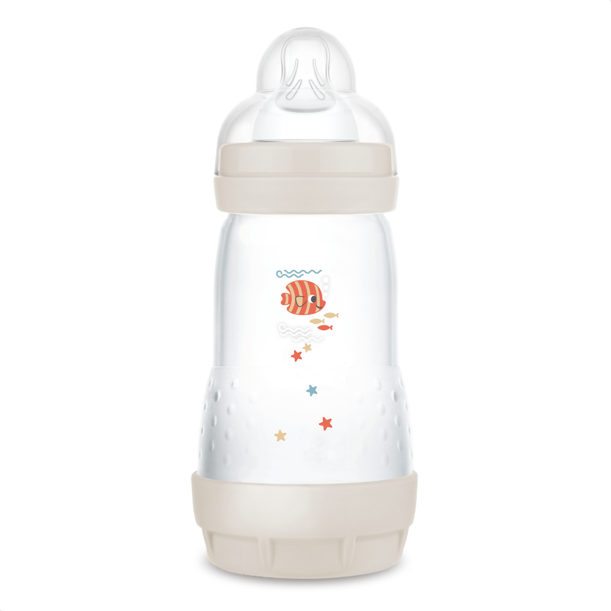 Kit 2 Mamadeiras MAM Easy Start - Starter Set 130ml + 260ml Anticólica e Autoesterilizável 0+ Meses Neutro