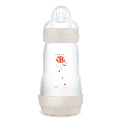 Kit 2 Mamadeiras MAM Easy Start - Starter Set 130ml + 260ml Anticólica e Autoesterilizável 0+ Meses Neutro