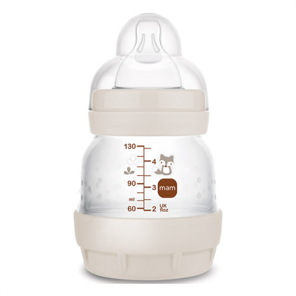 Kit 3 Mamadeiras MAM Easy Start Trio 130ml + 260ml +320ml Anticólica e Autoesterilizável 0+ Meses Neutro