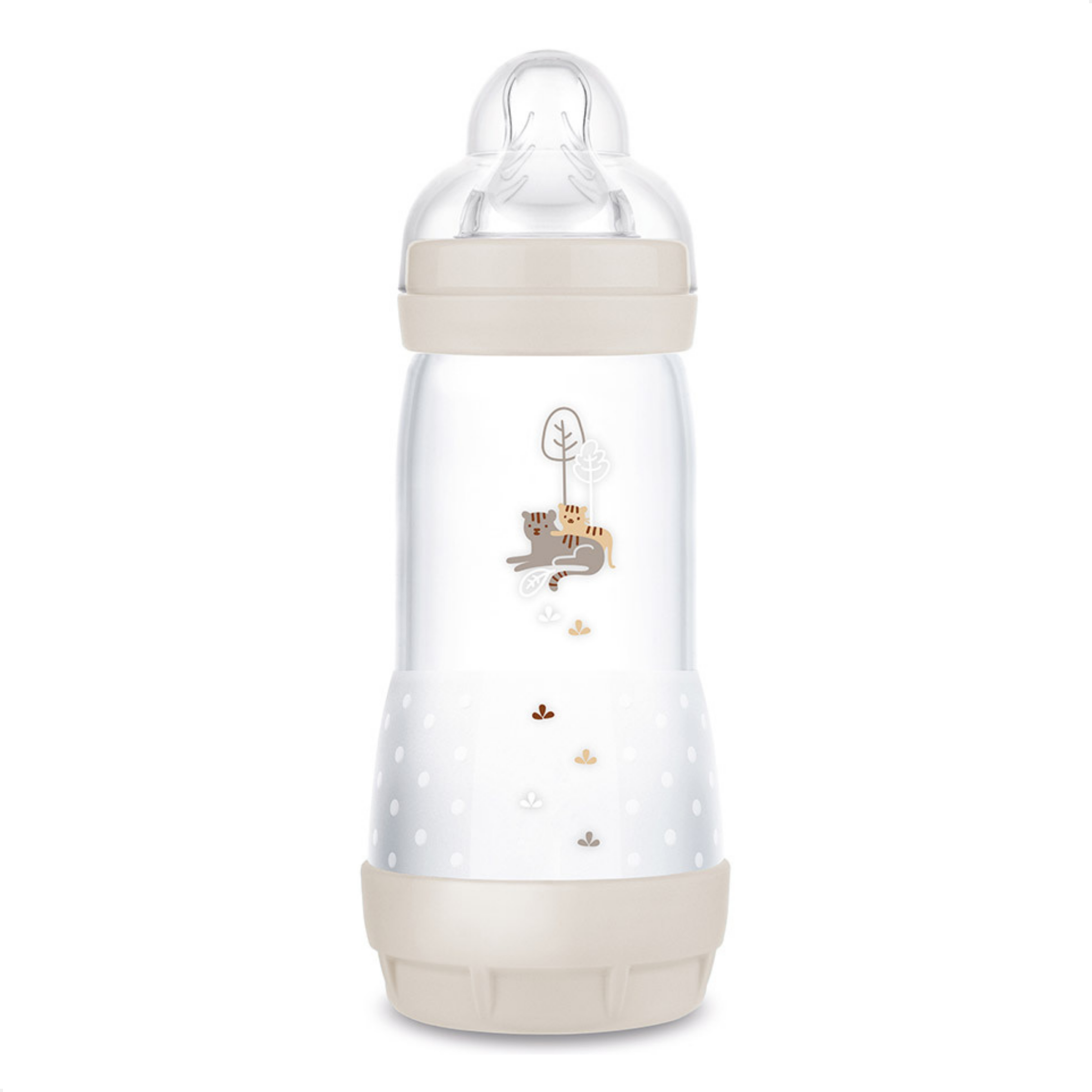 Kit 3 Mamadeiras MAM Easy Start Trio 130ml + 260ml +320ml Anticólica e Autoesterilizável 0+ Meses Neutro