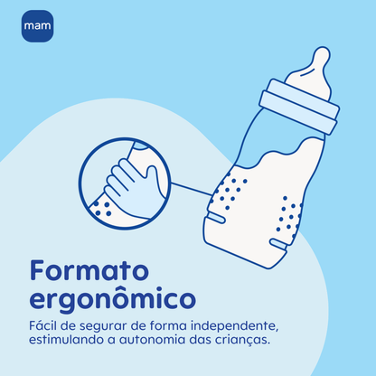Mamadeira Mam Easy Active 270ml 2+ Meses Rosa