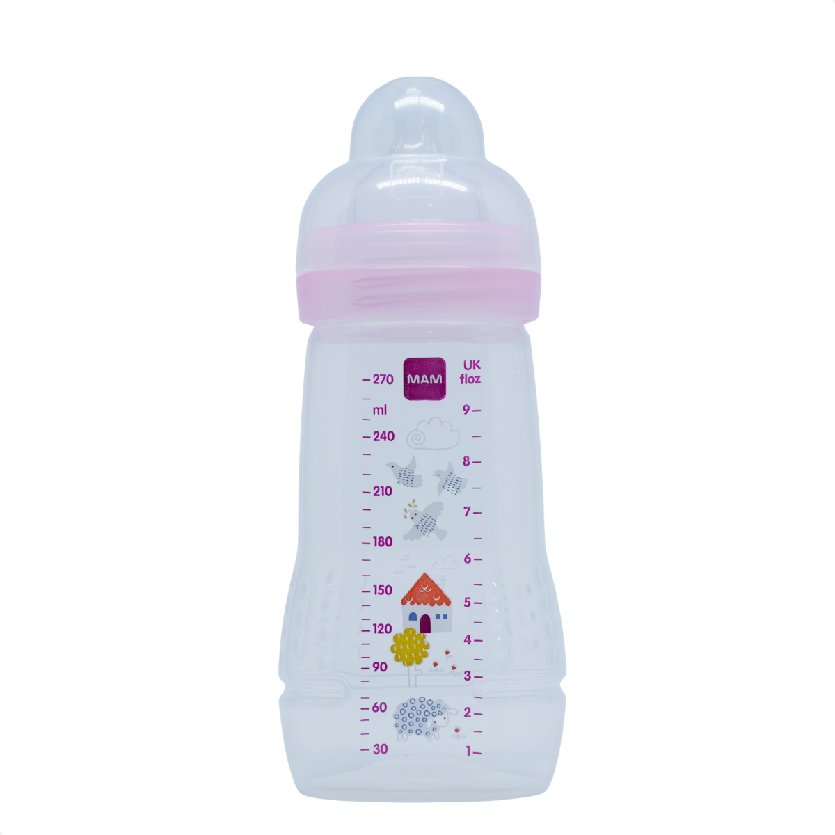 Mamadeira Mam Easy Active 270ml 2+ Meses Rosa