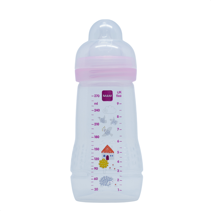 Mamadeira Mam Easy Active 270ml 2+ Meses Rosa