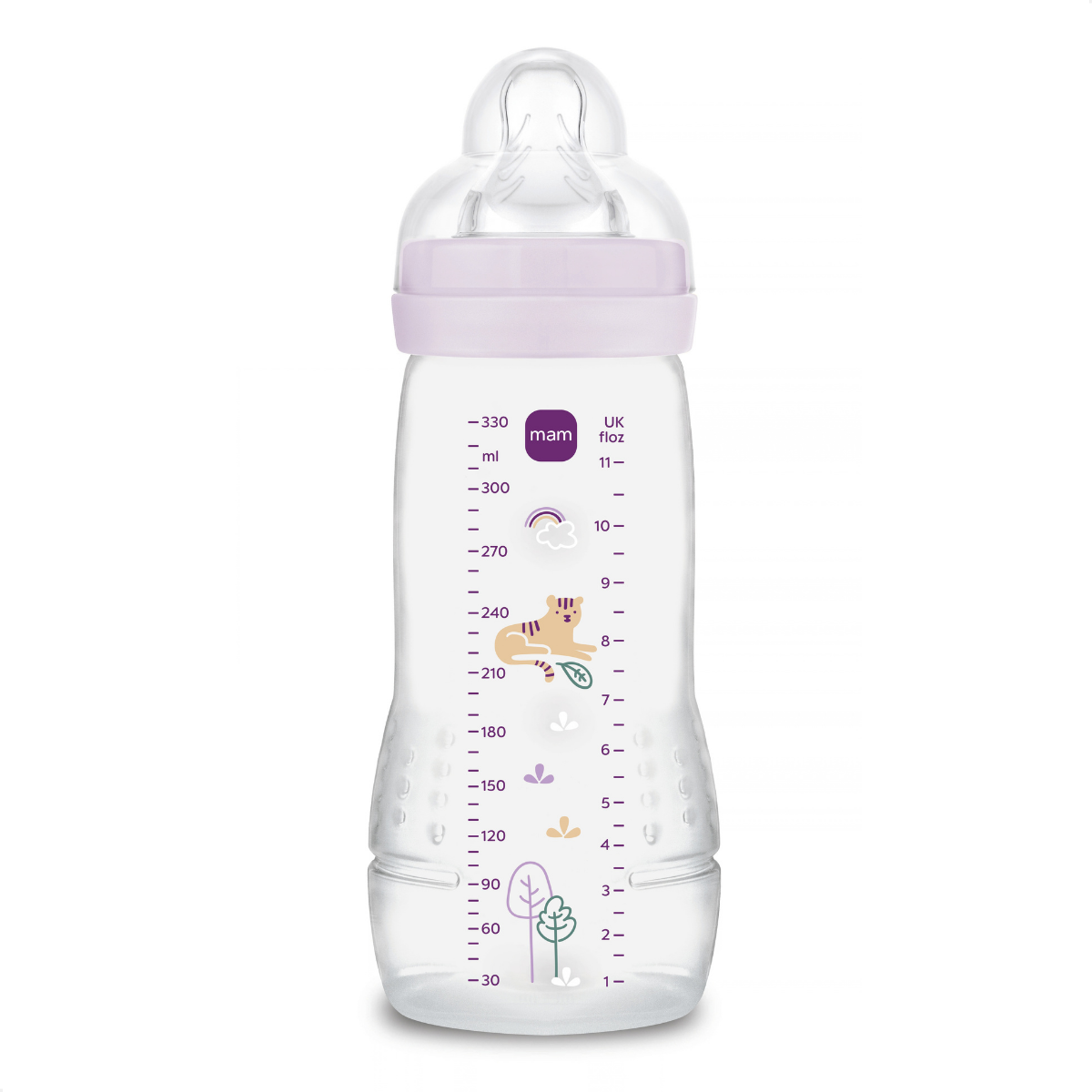 Mamadeira Mam Easy Active 330ml 4+ Meses Lilás