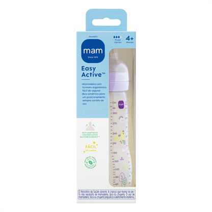 Mamadeira Mam Easy Active 330ml 4+ Meses Lilás