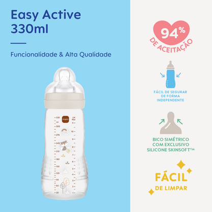 Mamadeira Mam Easy Active330ml 4+ Meses Neutra