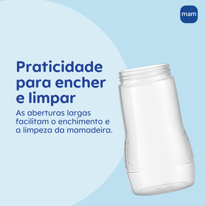 Mamadeira Mam Easy Active330ml 4+ Meses Neutra