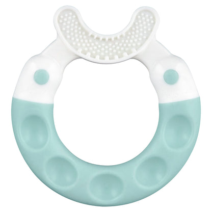Mordedor para Bebê MAM Bite & Brush 4+ Meses Azul