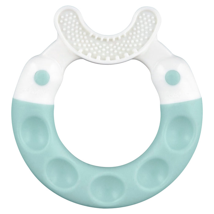 Mordedor para Bebê MAM Bite & Brush 4+ Meses Azul