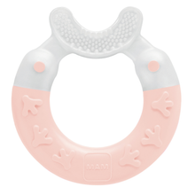 Mordedor para Bebê MAM Bite & Brush 4+ Meses Rosa