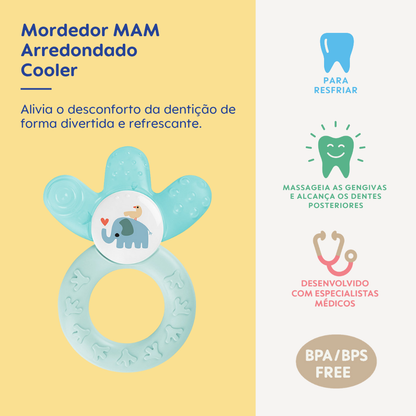 Mordedor para Bebê MAM Cooler 4+ Meses Azul