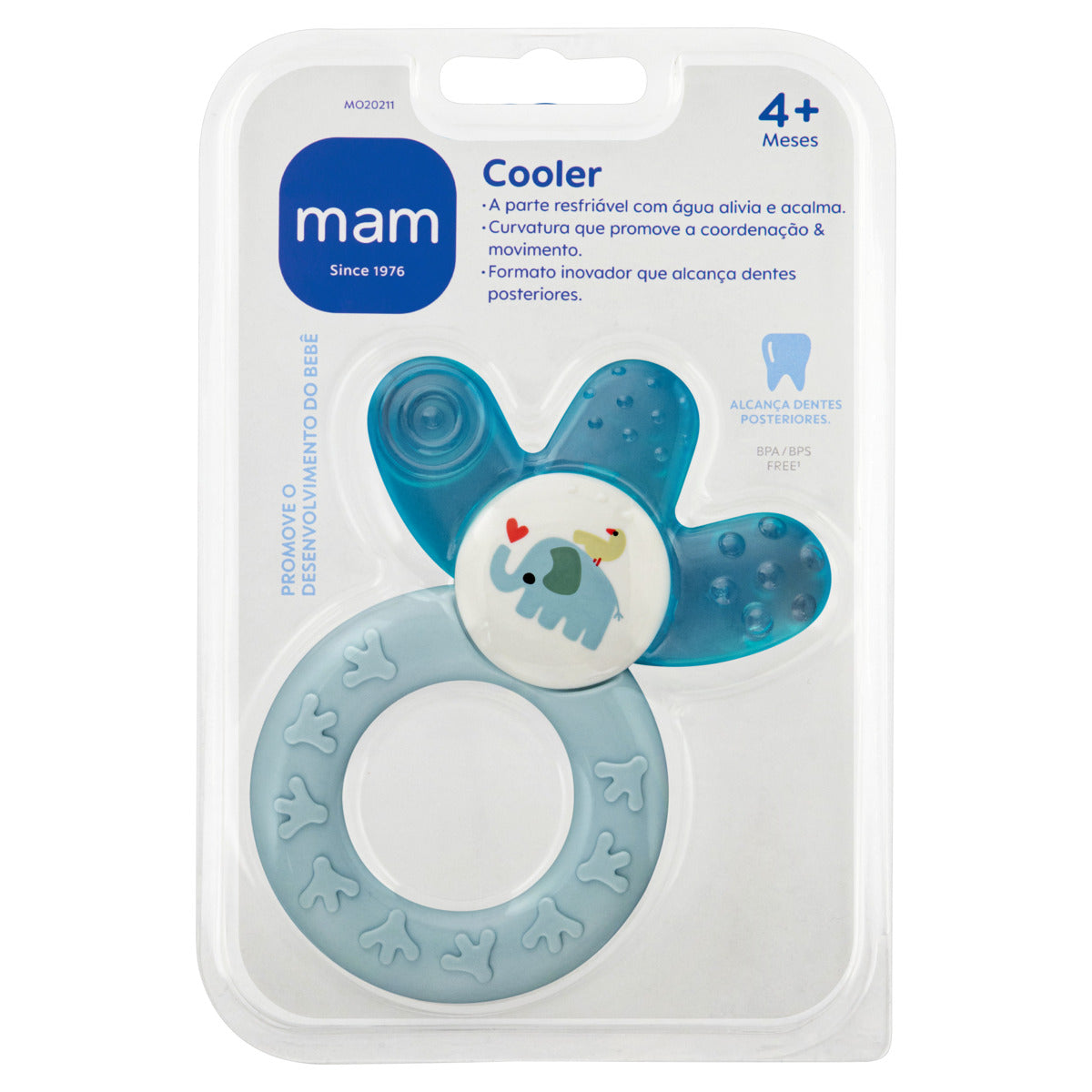 Mordedor para Bebê MAM Cooler 4+ Meses Azul
