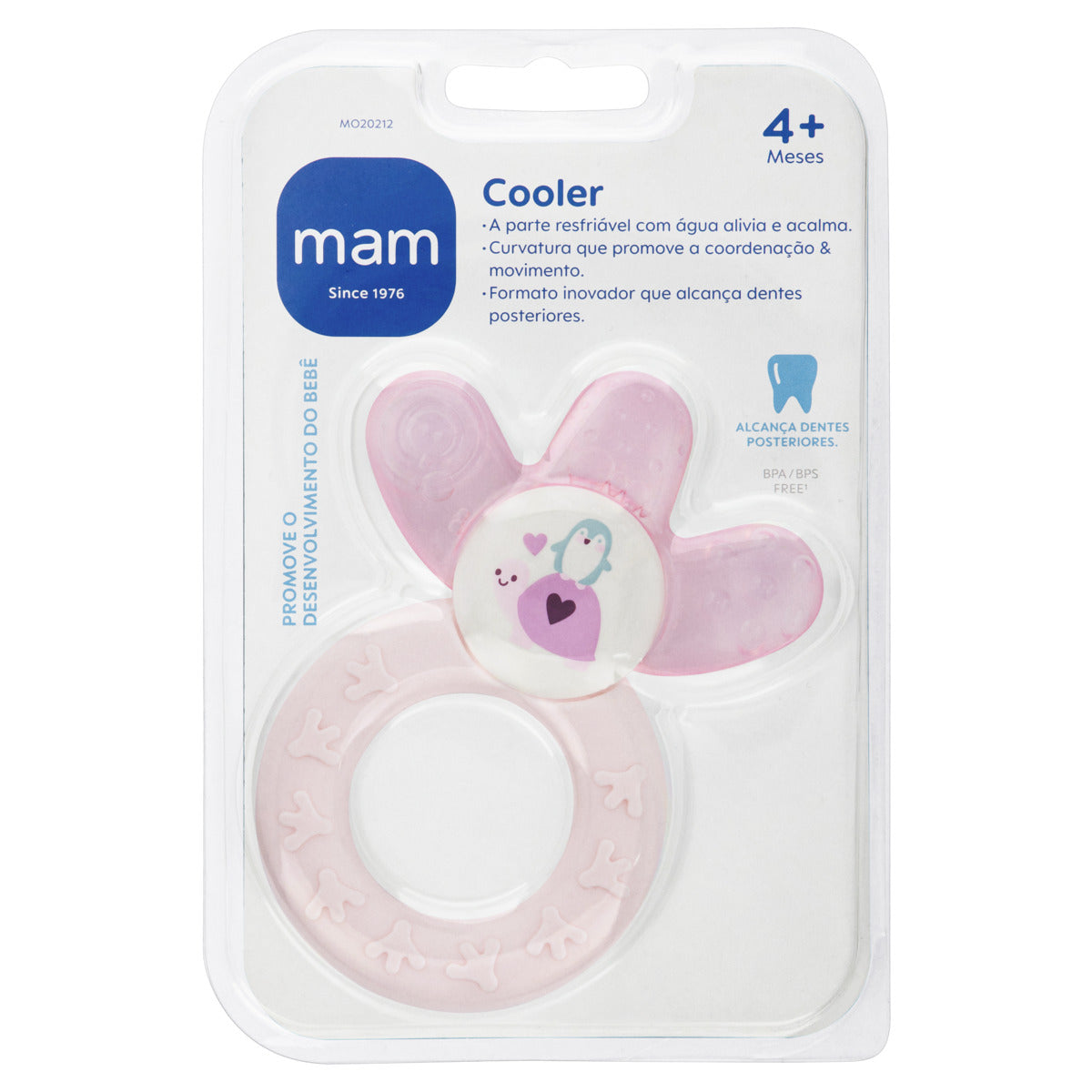 Mordedor para Bebê MAM Cooler 4+ Meses Rosa