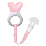Mordedor para Bebê MAM Mini Cooler com Clip 4+ Meses Rosa