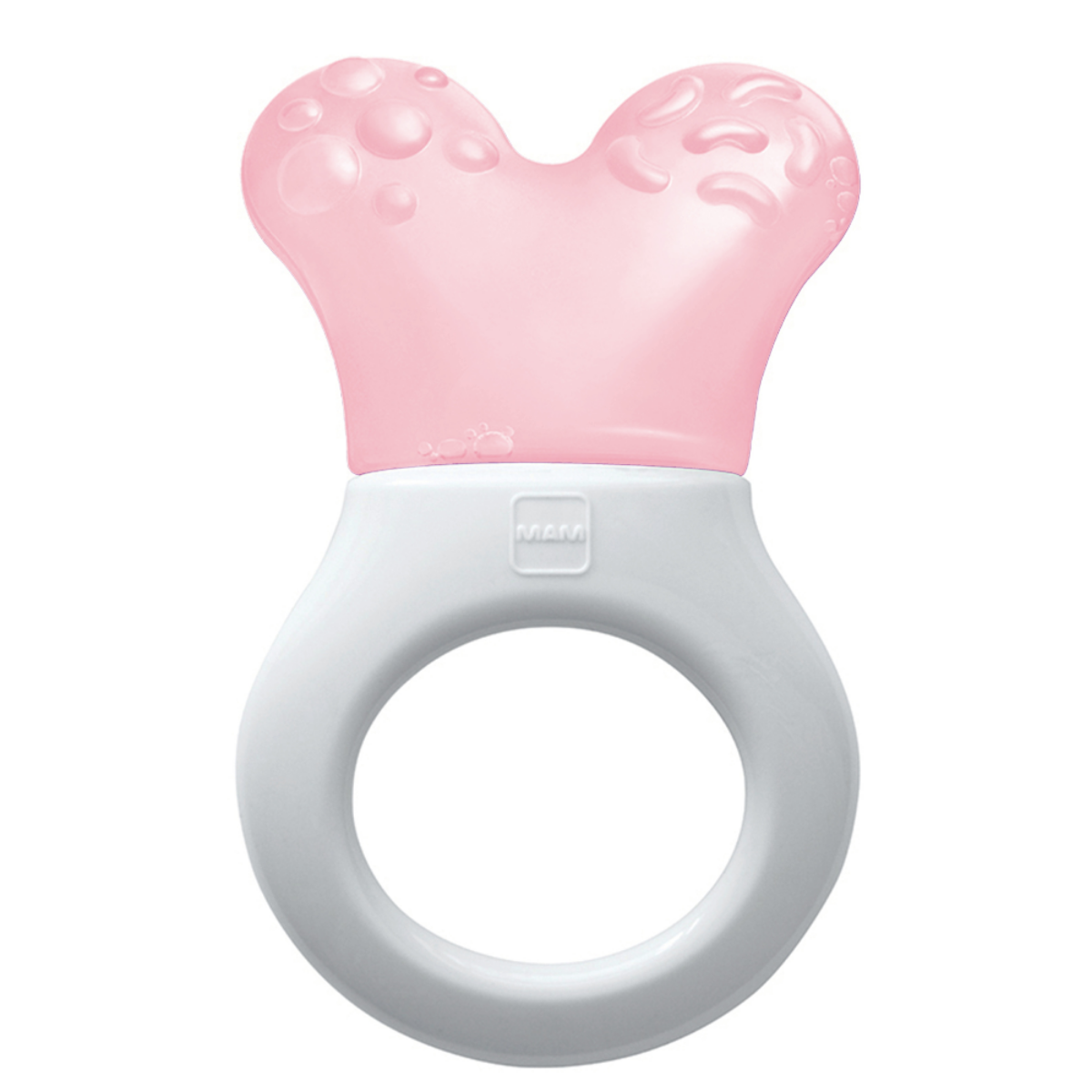 Mordedor para Bebê MAM Mini Cooler com Clip 4+ Meses Rosa