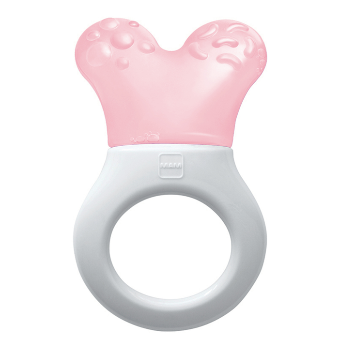 Mordedor para Bebê MAM Mini Cooler com Clip 4+ Meses Rosa